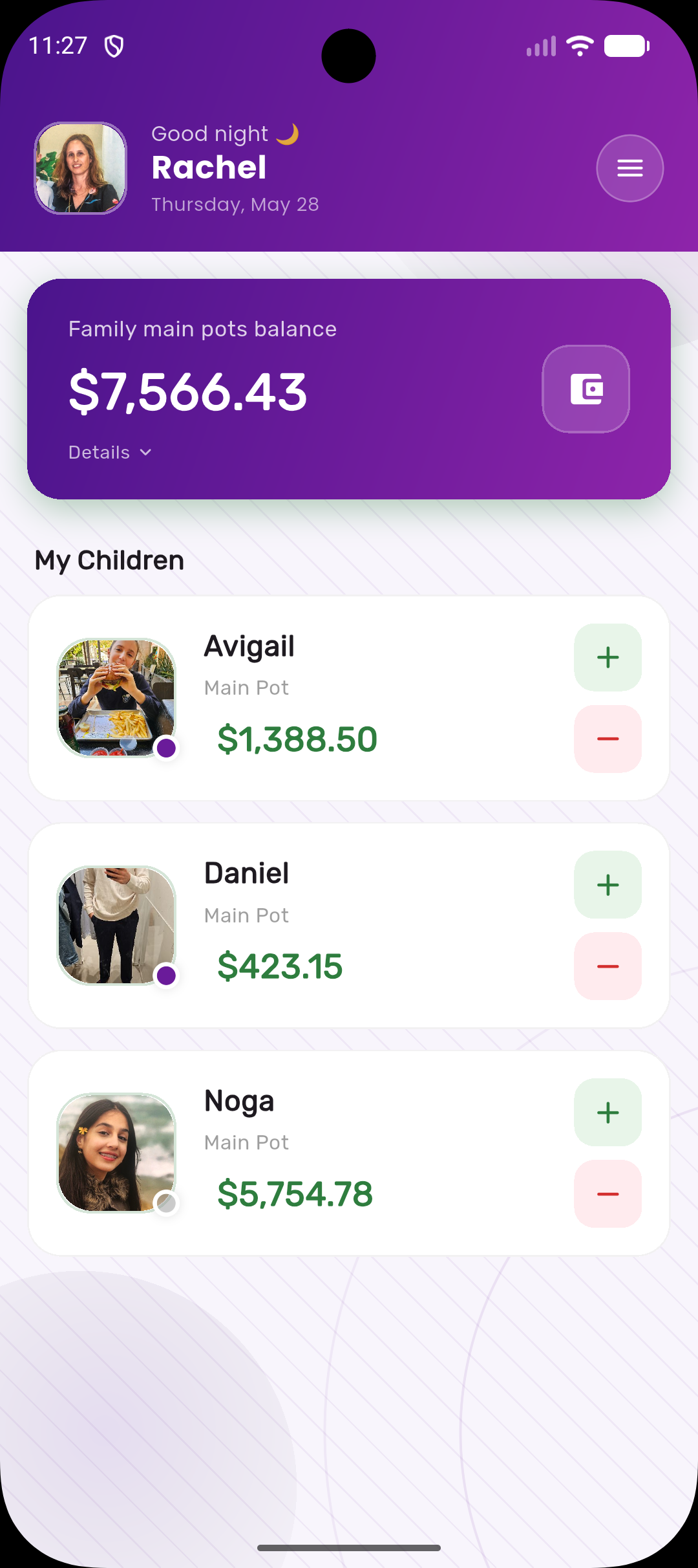 Kupa Parent Dashboard